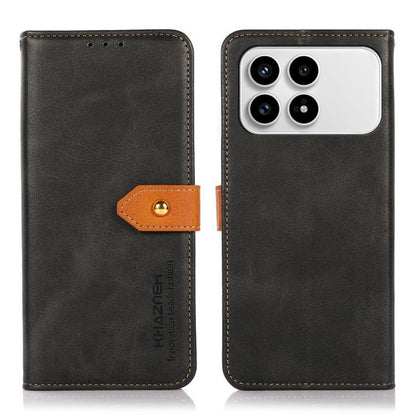 KHAZNEH Cowhide Texture Flip Leather Phone Case, For Redmi K90 Pro Max/Poco F8 Ultra, For Redmi K90/Poco F8 Pro, For Redmi Note 15 Pro+ 5G Global 163.3, For Redmi Note 15 Pro 5G Global 163.6mm, For Redmi Note 15 5G Global 164mm�������������������������...