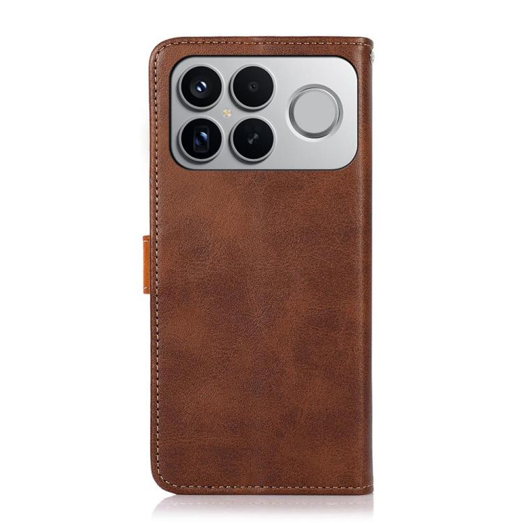 KHAZNEH Cowhide Texture Flip Leather Phone Case, For Redmi K90 Pro Max/Poco F8 Ultra, For Redmi K90/Poco F8 Pro, For Redmi Note 15 Pro+ 5G Global 163.3, For Redmi Note 15 Pro 5G Global 163.6mm, For Redmi Note 15 5G Global 164mm�������������������������...