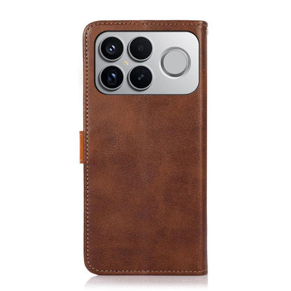 KHAZNEH Cowhide Texture Flip Leather Phone Case, For Redmi K90 Pro Max/Poco F8 Ultra, For Redmi K90/Poco F8 Pro, For Redmi Note 15 Pro+ 5G Global 163.3, For Redmi Note 15 Pro 5G Global 163.6mm, For Redmi Note 15 5G Global 164mm�������������������������...