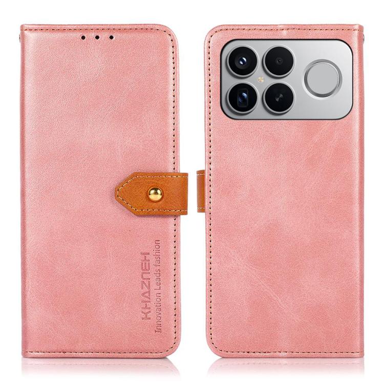 KHAZNEH Cowhide Texture Flip Leather Phone Case, For Redmi K90 Pro Max/Poco F8 Ultra, For Redmi K90/Poco F8 Pro, For Redmi Note 15 Pro+ 5G Global 163.3, For Redmi Note 15 Pro 5G Global 163.6mm, For Redmi Note 15 5G Global 164mm�������������������������...