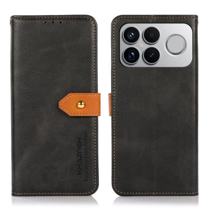 KHAZNEH Cowhide Texture Flip Leather Phone Case, For Redmi K90 Pro Max/Poco F8 Ultra, For Redmi K90/Poco F8 Pro, For Redmi Note 15 Pro+ 5G Global 163.3, For Redmi Note 15 Pro 5G Global 163.6mm, For Redmi Note 15 5G Global 164mm�������������������������...