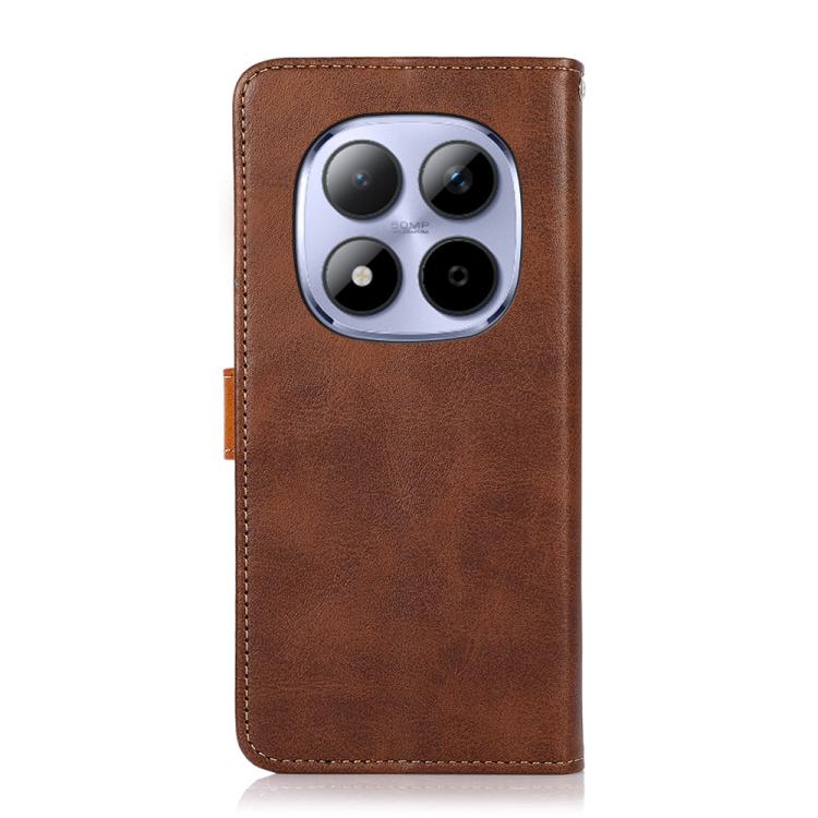 KHAZNEH Cowhide Texture Flip Leather Phone Case, For Redmi Note 15 Pro 4G Global 163.2mm, For Redmi K90/Poco F8 Pro, For Redmi Note 15 Pro 5G Global 163.6mm, For Redmi 15C 5G / 4G EU 173mm, For Redmi 15 5G Global / 15 4G SEA, For Redmi 15 5G / 4G EU 171mm