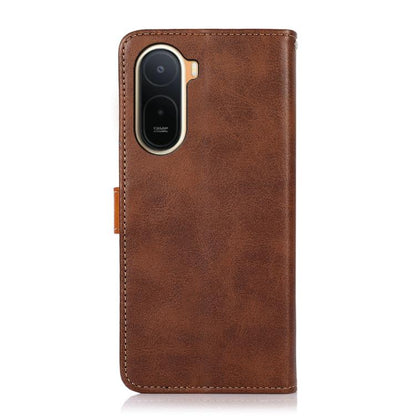 KHAZNEH Cowhide Texture Flip Leather Phone Case, For Redmi A7 Pro 171mm/Poco C85x 5G, For Redmi Turbo 5 Max / Poco X8 Pro Max, For Redmi Turbo 5 5G / Poco X8 Pro 5G, For Redmi Note 15 Pro+ 5G Global 163.3, For Redmi Note 15 5G Global 164mm             ...