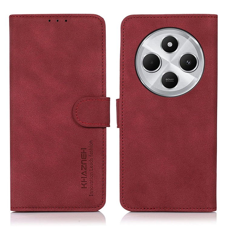 KHAZNEH Matte Texture Leather Phone Case, For Redmi K80 / K80 Pro, For Redmi Note 14 4G 164.84mm, For Redmi Turbo 4 Pro, For Redmi Turbo 4, For Redmi 14C 4G, For Xiaomi Redmi 13 4G