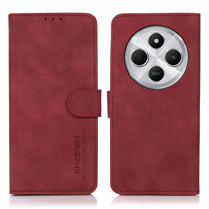 KHAZNEH Matte Texture Leather Phone Case, For Redmi K80 / K80 Pro, For Redmi Note 14 4G 164.84mm, For Redmi Turbo 4 Pro, For Redmi Turbo 4, For Redmi 14C 4G, For Xiaomi Redmi 13 4G