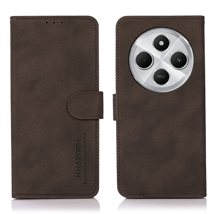 KHAZNEH Matte Texture Leather Phone Case, For Redmi K80 / K80 Pro, For Redmi Note 14 4G 164.84mm, For Redmi Turbo 4 Pro, For Redmi Turbo 4, For Redmi 14C 4G, For Xiaomi Redmi 13 4G