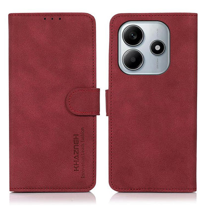 KHAZNEH Matte Texture Leather Phone Case, For Redmi K80 / K80 Pro, For Redmi Note 14 4G 164.84mm, For Redmi Turbo 4 Pro, For Redmi Turbo 4, For Redmi 14C 4G, For Xiaomi Redmi 13 4G