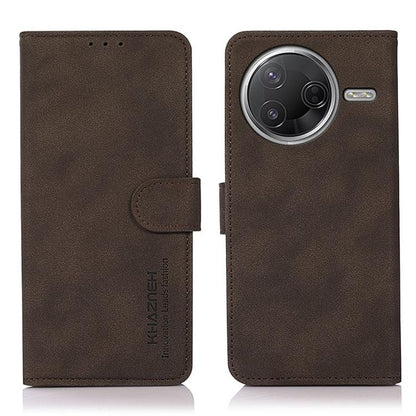 KHAZNEH Matte Texture Leather Phone Case, For Redmi K80 / K80 Pro, For Redmi Note 14 4G 164.84mm, For Redmi Turbo 4 Pro, For Redmi Turbo 4, For Redmi 14C 4G, For Xiaomi Redmi 13 4G