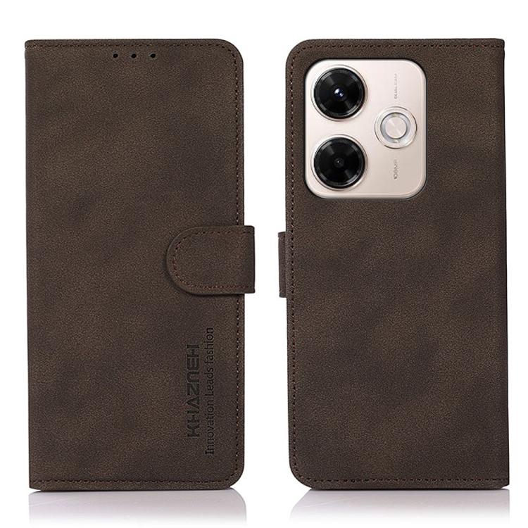 KHAZNEH Matte Texture Leather Phone Case, For Redmi 15 5G Global / 15 4G SEA, For Redmi 15 5G / 4G EU 171mm, For Redmi 13x, For  Redmi A5 4G 173.3mm, For Redmi A5 4G 171.7mm / Poco C71, For Redmi Note 14S 4G