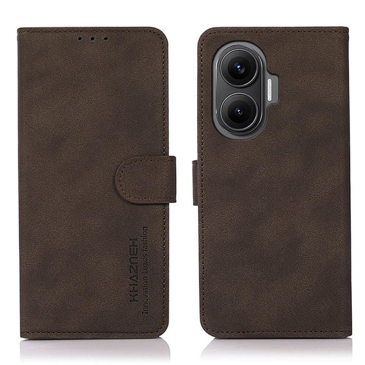 KHAZNEH Matte Texture Leather Phone Case, For Redmi K80 / K80 Pro, For Redmi Note 14 4G 164.84mm, For Redmi Turbo 4 Pro, For Redmi Turbo 4, For Redmi 14C 4G, For Xiaomi Redmi 13 4G