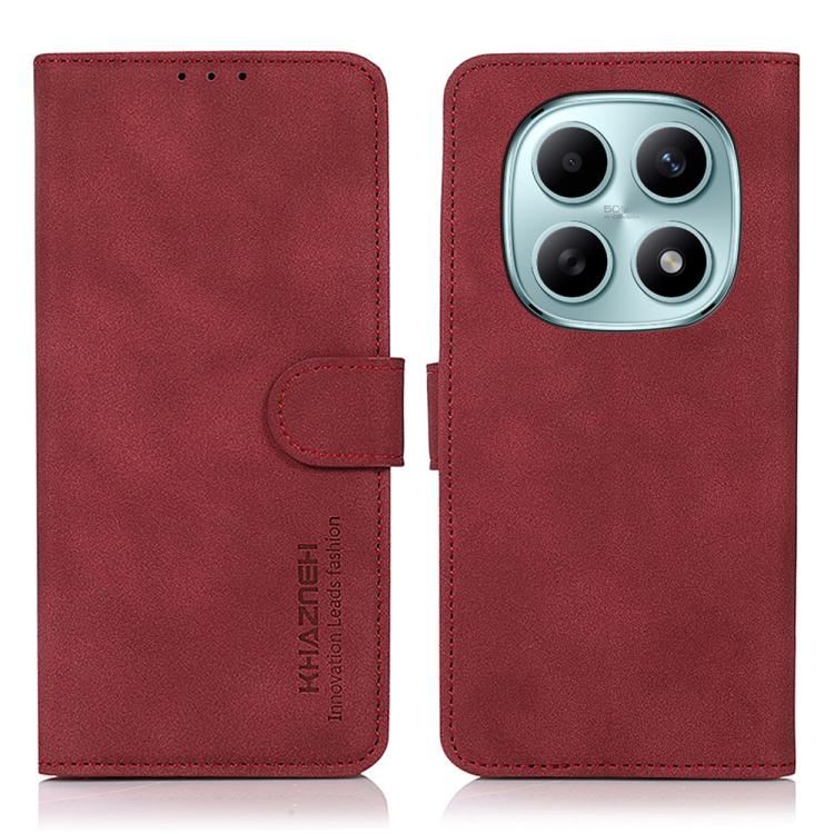 KHAZNEH Matte Texture Leather Phone Case, For Redmi K90 Pro Max/Poco F8 Ultra, For Redmi K90/Poco F8 Pro, For Redmi Note 15 Pro+ 5G Global 163.3, For Redmi Note 15 Pro 5G Global 163.6mm, For Redmi Note 15 5G Global 164mm, For Redmi 15C 5G / 4G EU 173mm