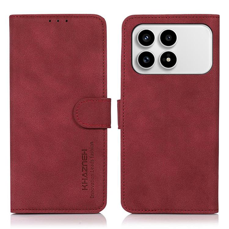 KHAZNEH Matte Texture Leather Phone Case, For Redmi K90 Pro Max/Poco F8 Ultra, For Redmi K90/Poco F8 Pro, For Redmi Note 15 Pro+ 5G Global 163.3, For Redmi Note 15 Pro 5G Global 163.6mm, For Redmi Note 15 5G Global 164mm, For Redmi 15C 5G / 4G EU 173mm