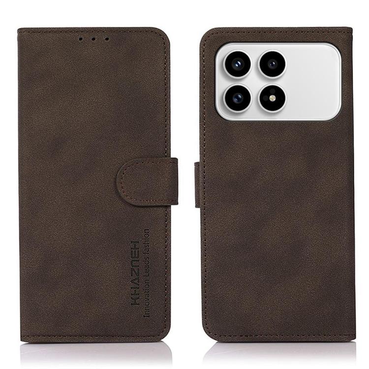 KHAZNEH Matte Texture Leather Phone Case, For Redmi K90 Pro Max/Poco F8 Ultra, For Redmi K90/Poco F8 Pro, For Redmi Note 15 Pro+ 5G Global 163.3, For Redmi Note 15 Pro 5G Global 163.6mm, For Redmi Note 15 5G Global 164mm, For Redmi 15C 5G / 4G EU 173mm