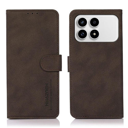 KHAZNEH Matte Texture Leather Phone Case, For Redmi K90 Pro Max/Poco F8 Ultra, For Redmi K90/Poco F8 Pro, For Redmi Note 15 Pro+ 5G Global 163.3, For Redmi Note 15 Pro 5G Global 163.6mm, For Redmi Note 15 5G Global 164mm, For Redmi 15C 5G / 4G EU 173mm