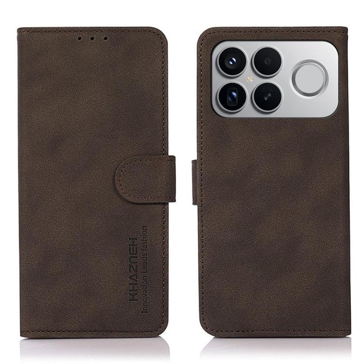 KHAZNEH Matte Texture Leather Phone Case, For Redmi K90 Pro Max/Poco F8 Ultra, For Redmi K90/Poco F8 Pro, For Redmi Note 15 Pro+ 5G Global 163.3, For Redmi Note 15 Pro 5G Global 163.6mm, For Redmi Note 15 5G Global 164mm, For Redmi 15C 5G / 4G EU 173mm