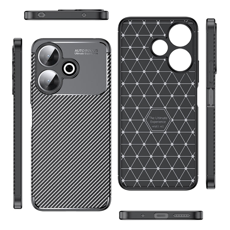 Carbon Fiber Texture Shockproof TPU Phone Case