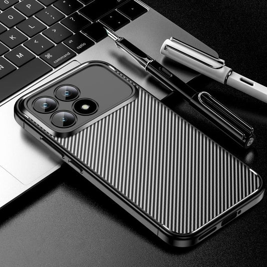 Carbon Fiber Texture Shockproof TPU Phone Case, For Redmi K90 / Poco F8 Pro, For Redmi Note 14S 4G, For Redmi K80 Pro, For Redmi K80, For Redmi Note 14 Pro 4G, For Redmi Note 14 4G 163.25mm, For  Redmi 14C 4G, For Redmi K70 Ultra, For Xiaomi Redmi 13 4G