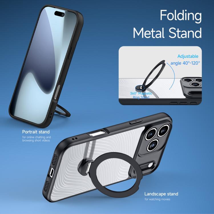DUX DUCIS Aimo Mag Series MagSafe Ring Holder Frosted Phone Case, For iPhone 17 Pro, For iPhone 17, For iPhone Air