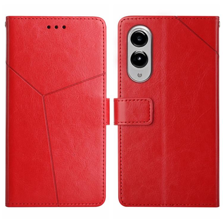 Y-shaped Pattern Flip Leather Phone Case