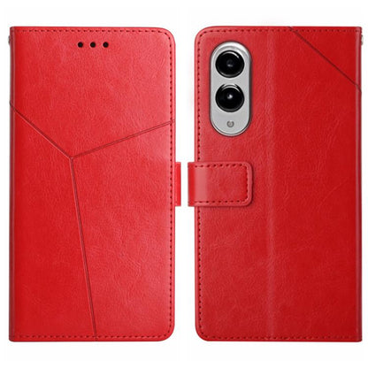 Y-shaped Pattern Flip Leather Phone Case