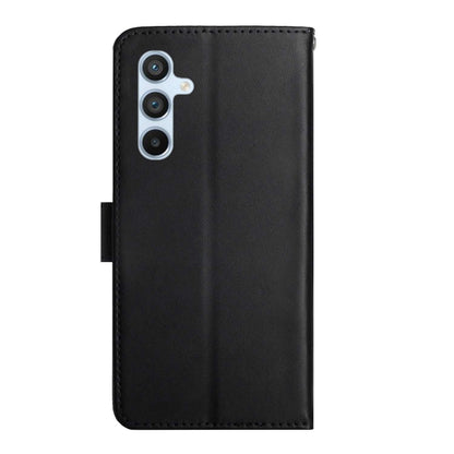 HT02 Genuine Leather Fingerprint-proof Flip Phone Case, For Samsung Galaxy S24 FE