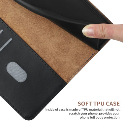 HT02 Genuine Leather Fingerprint-proof Flip Phone Case, For Samsung Galaxy S24 FE