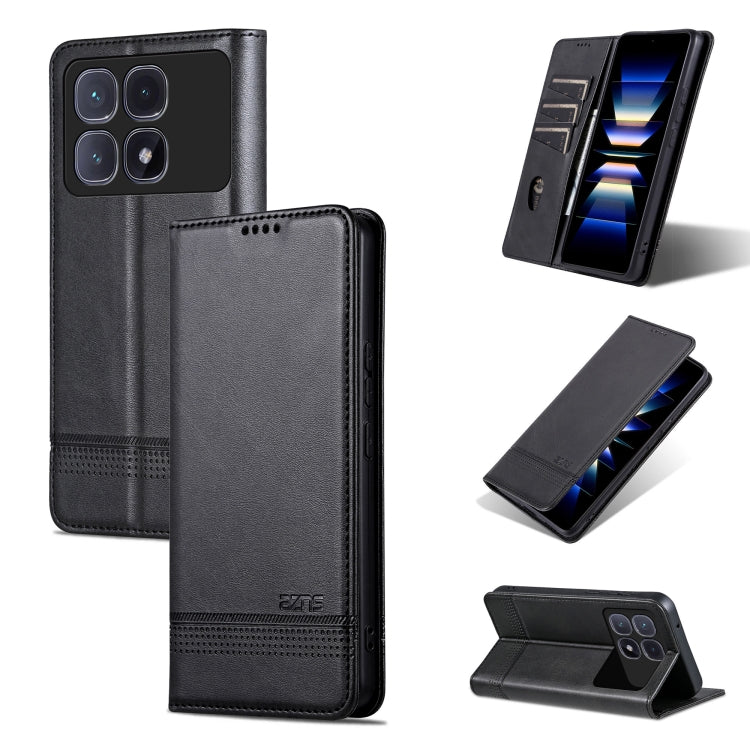 AZNS Magnetic Calf Texture Flip Leather Phone Case