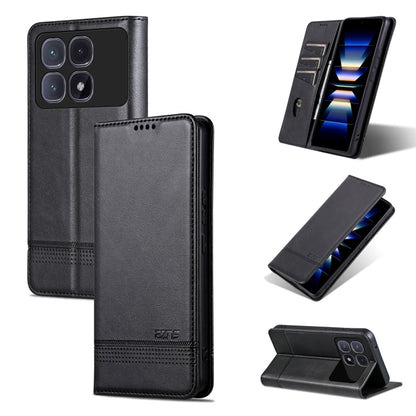 AZNS Magnetic Calf Texture Flip Leather Phone Case