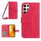 Skin Feel Sun Flower Embossed Flip Leather Phone Case with Lanyard, For Samsung Galaxy S25+ 5G, For Samsung Galaxy S25 Ultra 5G