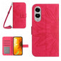 Skin Feel Sun Flower Embossed Flip Leather Phone Case with Lanyard, For Samsung Galaxy S25 Edge 5G, For Samsung Galaxy S25 5G