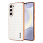 AZNS Electroplated Frame Crocodile Texture Full Coverage Phone Case, For Samsung Galaxy S23+ 5G, For Samsung Galaxy S23 5G, For Samsung Galaxy S22+ 5G, For Samsung Galaxy S22 5G