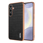 AZNS Electroplated Frame Crocodile Texture Full Coverage Phone Case, For Samsung Galaxy S25 5G, For Samsung Galaxy S25+ 5G, For Samsung Galaxy S25 Ultra 5G, For Samsung Galaxy S23+ 5G