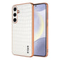 AZNS Electroplated Frame Crocodile Texture Full Coverage Phone Case, For Samsung Galaxy S25 5G, For Samsung Galaxy S25+ 5G, For Samsung Galaxy S25 Ultra 5G, For Samsung Galaxy S23+ 5G