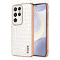 AZNS Electroplated Frame Crocodile Texture Full Coverage Phone Case, For Samsung Galaxy S25 5G, For Samsung Galaxy S25+ 5G, For Samsung Galaxy S25 Ultra 5G, For Samsung Galaxy S23+ 5G