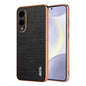 AZNS Electroplated Frame Crocodile Texture Full Coverage Phone Case, For Samsung Galaxy S26+ 5G, For Samsung Galaxy S26 Ultra 5G, For Samsung Galaxy S26 5G, For Samsung Galaxy S25 Edge 5G