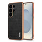AZNS Electroplated Frame Crocodile Texture Full Coverage Phone Case, For Samsung Galaxy S26+ 5G, For Samsung Galaxy S26 Ultra 5G, For Samsung Galaxy S26 5G, For Samsung Galaxy S25 Edge 5G