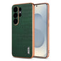 AZNS Electroplated Frame Crocodile Texture Full Coverage Phone Case, For Samsung Galaxy S26+ 5G, For Samsung Galaxy S26 Ultra 5G, For Samsung Galaxy S26 5G, For Samsung Galaxy S25 Edge 5G