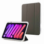 Carbon Fiber Clear Acrylic 3-Fold Leather Tablet Case, For iPad 10th Gen 10.9 2022, For iPad mini 2024 / mini 6, For iPad Air / Air 2 / 9.7 2017 / 2018
