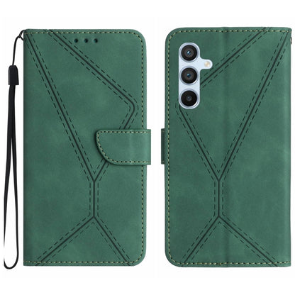 Stitching Embossed Leather Phone Case, For Samsung Galaxy S25+ 5G, For Samsung Galaxy S25 Ultra 5G, For Samsung Galaxy S24 FE 5G