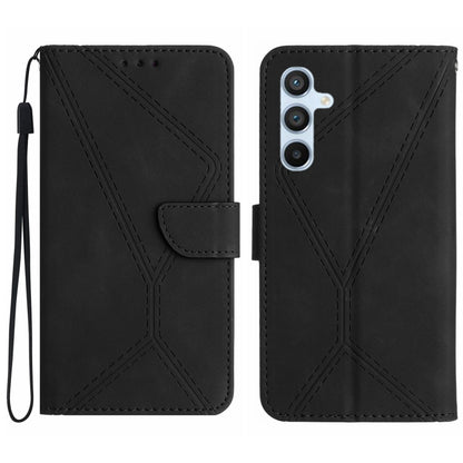 Stitching Embossed Leather Phone Case, For Samsung Galaxy S25+ 5G, For Samsung Galaxy S25 Ultra 5G, For Samsung Galaxy S24 FE 5G