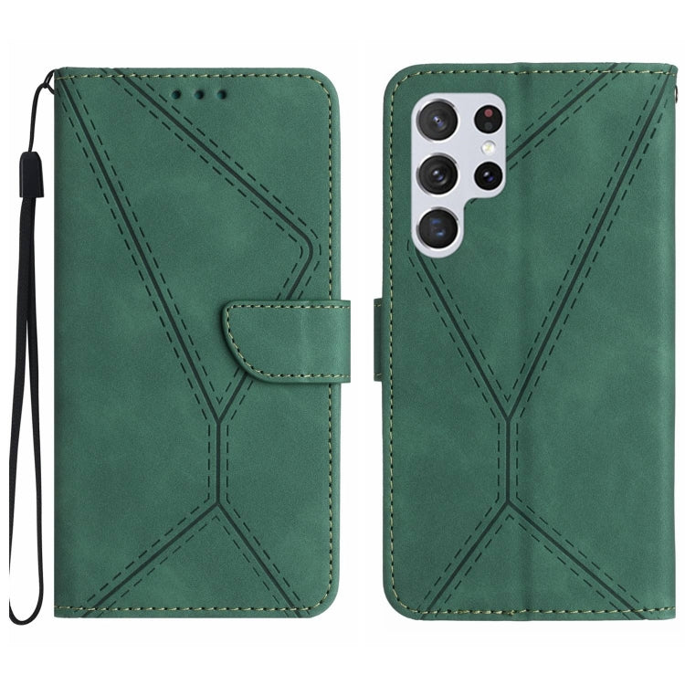 Stitching Embossed Leather Phone Case, For Samsung Galaxy S25+ 5G, For Samsung Galaxy S25 Ultra 5G, For Samsung Galaxy S24 FE 5G
