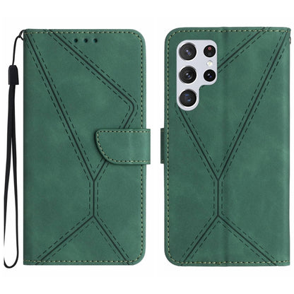 Stitching Embossed Leather Phone Case, For Samsung Galaxy S25+ 5G, For Samsung Galaxy S25 Ultra 5G, For Samsung Galaxy S24 FE 5G