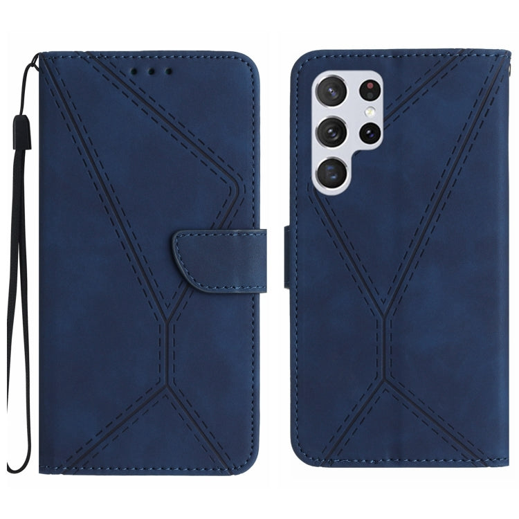 Stitching Embossed Leather Phone Case, For Samsung Galaxy S25+ 5G, For Samsung Galaxy S25 Ultra 5G, For Samsung Galaxy S24 FE 5G