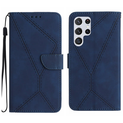 Stitching Embossed Leather Phone Case, For Samsung Galaxy S25+ 5G, For Samsung Galaxy S25 Ultra 5G, For Samsung Galaxy S24 FE 5G