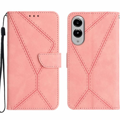 Stitching Embossed Leather Phone Case