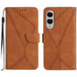 Stitching Embossed Leather Phone Case