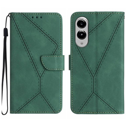 Stitching Embossed Leather Phone Case
