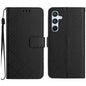 Rhombic Grid Texture Leather Phone Case, For Samsung Galaxy S25+ 5G, For Samsung Galaxy S25 Ultra 5G, For Samsung Galaxy S24 FE