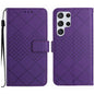 Rhombic Grid Texture Leather Phone Case