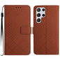 Rhombic Grid Texture Leather Phone Case, For Samsung Galaxy S25+ 5G, For Samsung Galaxy S25 Ultra 5G, For Samsung Galaxy S24 FE